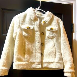 White Jacket Girls Size L (10/12) Fits true to size